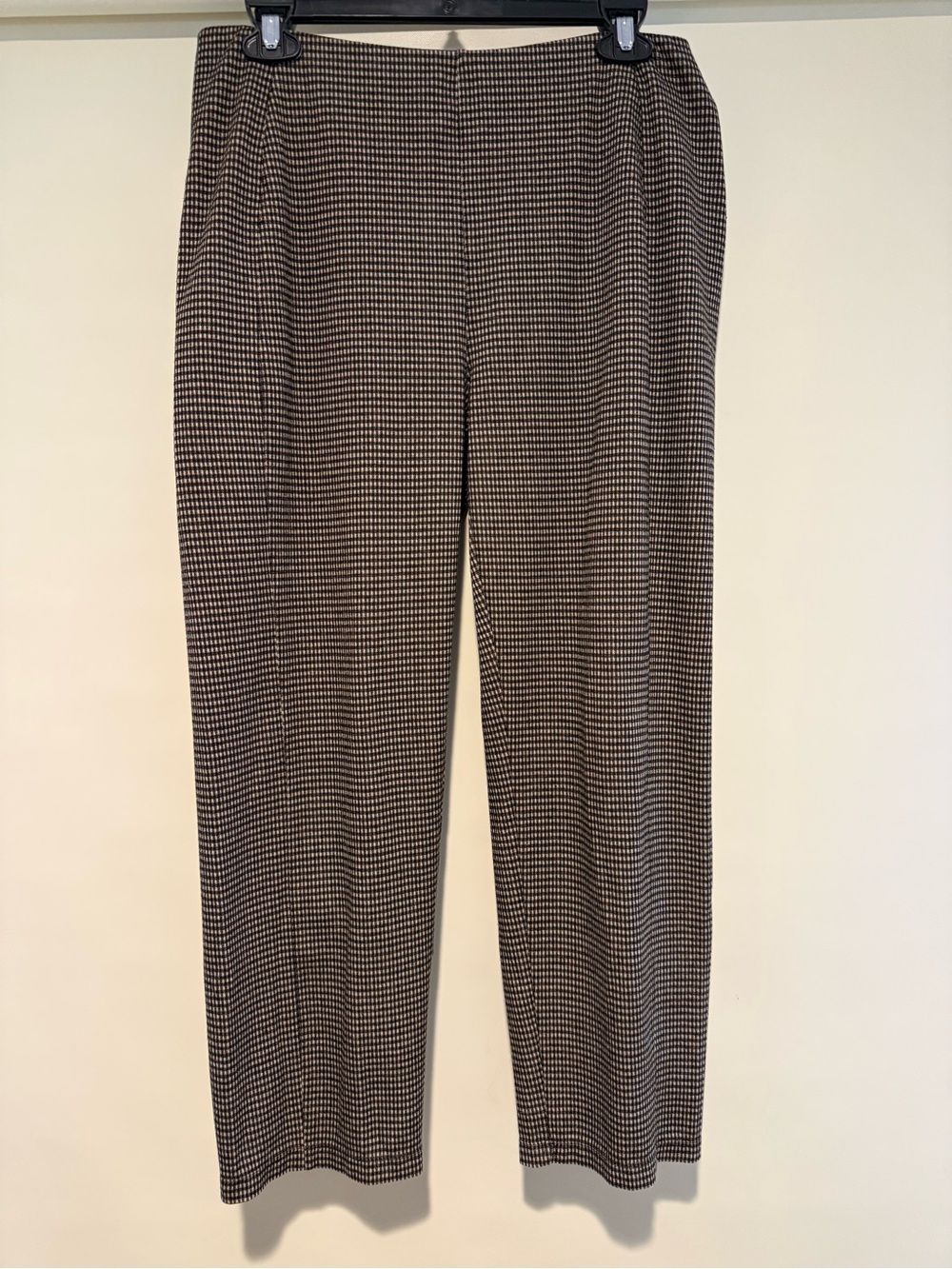 Liverpool Los Angeles Reese Straight Leg Black Tan Herringbone Trouser Pant 10